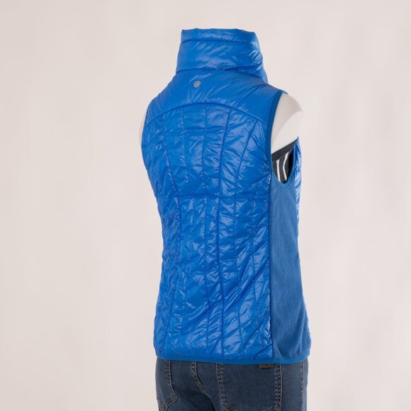 Objet d’Art Athletica Blue Quilted Puffer Vest Size US S - Picture 7 of 9